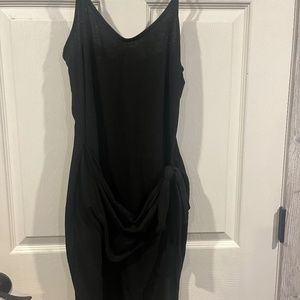 Black slip style dress